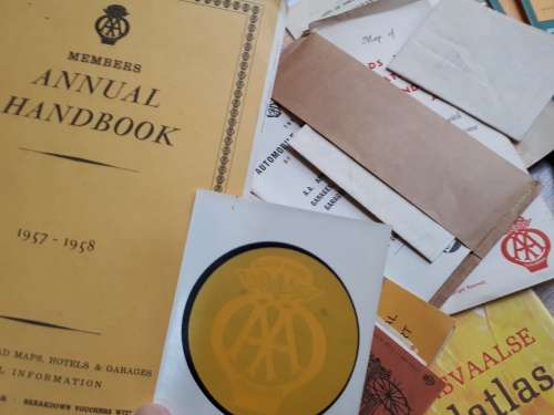 AA Maps and booklets from Touring Wallets of the 1950s to 1990s