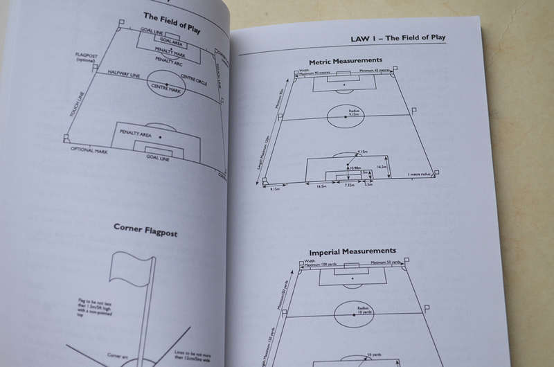 Football  Laws of Association Football, handy book + Whistle + Red/Yellow cards + extra sheets