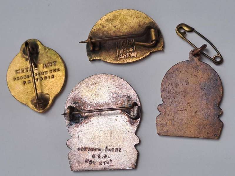 South African Surf Life Saving Championships pin badges 1953/1966 Durban. S.A. Life Saving Society