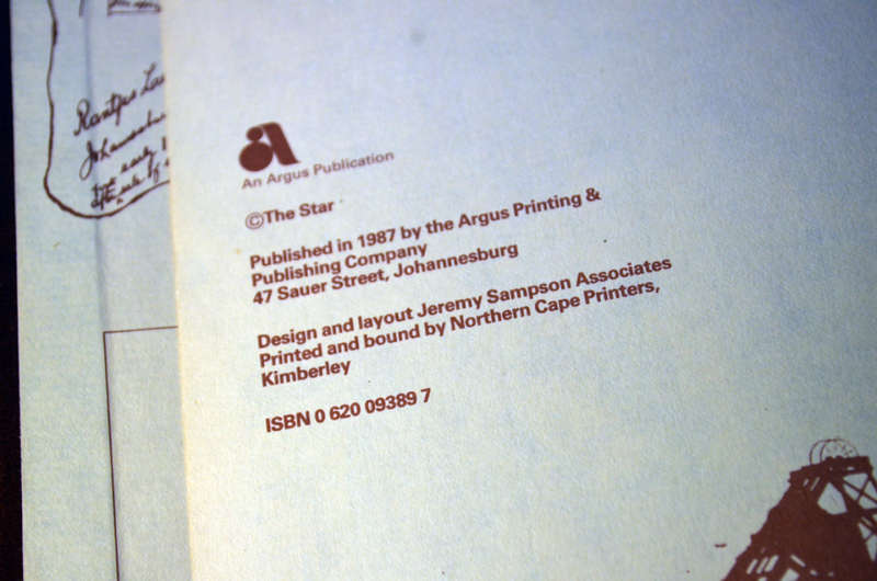 100 years in Johannesburg (The Star Like it was). Nicely bound coffee table book by Argus 1987