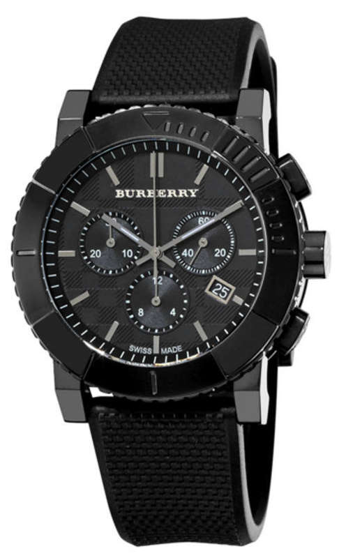 *FREE OVERNIGHT SHIPPING*Burberry Trench Chronograph W/ Box Papers etc