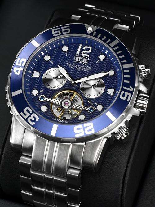 Only 2 in RSA, rare watch!!!Calvaneo 1583 Sea Command Diver Steel Blue**AFFORDABLE LUXURY**