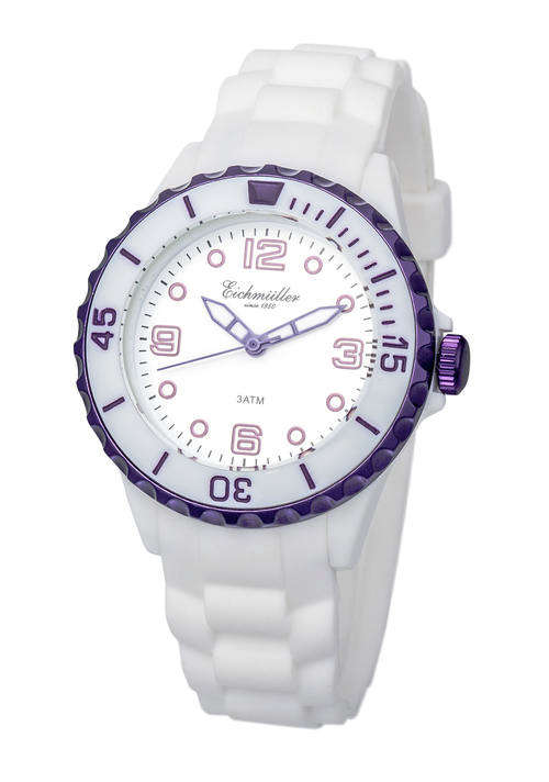 FREE SHIPPING* Eichmueller White&Purple watchmaking SINCE 1950*Brand New from Munich Germany**