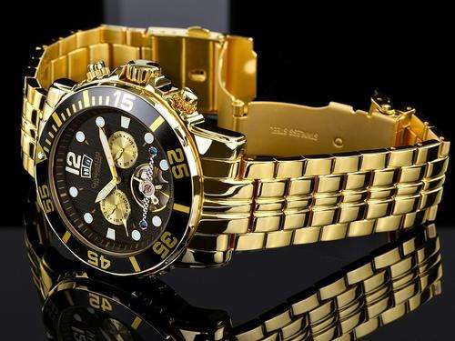 **ONLY 1 Available!!RARE WATCH!Free courier!!Calvaneo 1583 **SEA COMMAND GOLD**