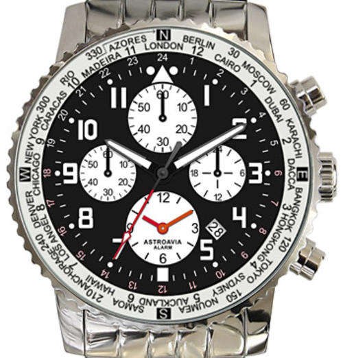 *RARE in SA*Astroavia Alarm World Time Chrono* 100% Authentic,Box, Papers**
