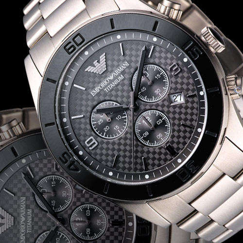 **Brand New**Emporio Armani Mens Titanium Sportivo Chronograph**R5999**