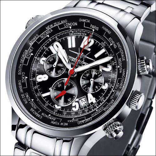 **R4999**ONLY 2 IN SA**Firefox WorldTimer Stainless Steel Chrono!!**AWESOME WATCH**