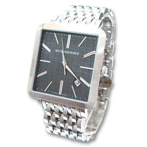 *AWESOME WATCH*Burberry Mens Classic Square W/ Box Papers etc**R5299**