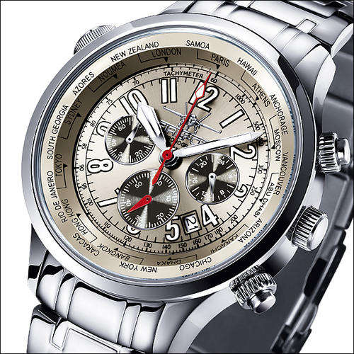 XMAS GIFT*R4999*Firefox WorldTimer Stainless Steel Chrono!!**AWESOME WATCH**
