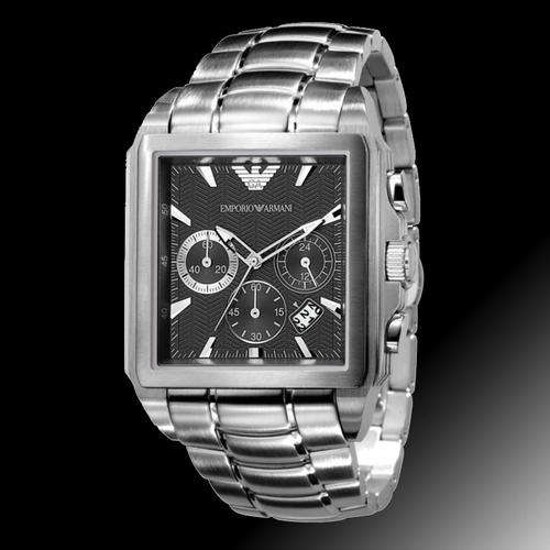 **Brand New**Emporio Armani Mens Squre Chrono**STUNNING WATCH**