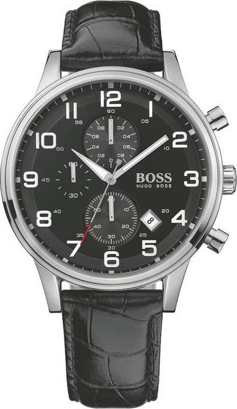 AWESOME WATCH*Hugo Boss Mens Chronograph W/ Box Papers*R5299*