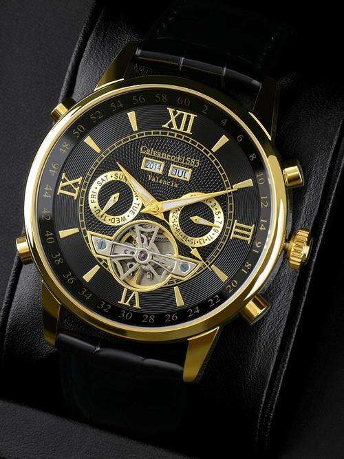 *BRAND NEW 2014 MODEL*Calvaneo 1583 Valencia Gold*AWESOME WATCH***