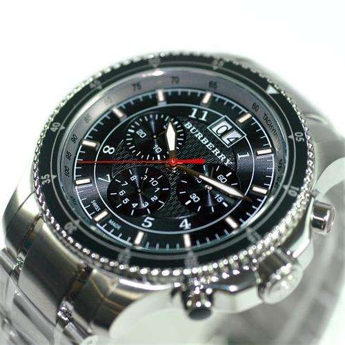 BRAND NEW**Mens Burberry Chronograph W/ Box Papers etc**