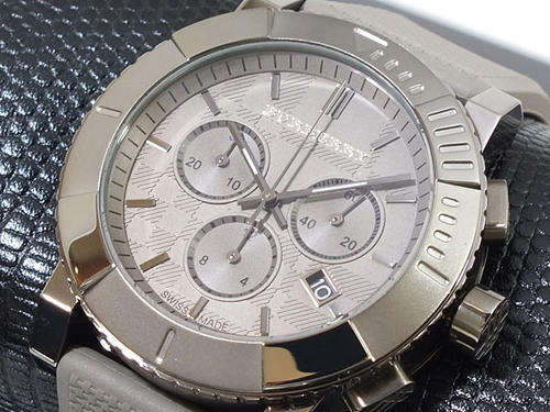 **AWESOME WATCH*Burberry Mens Trench Chronograph W/ Box Papers etc