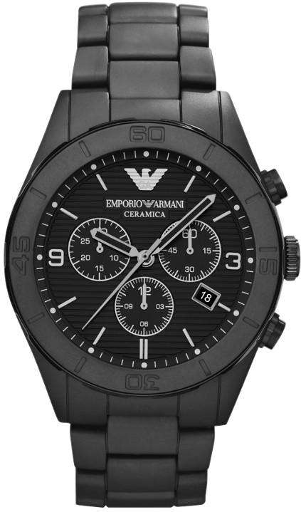**AWESOME WATCH**Emporio Armani Matt Black Chrono Ceramic **R5999**