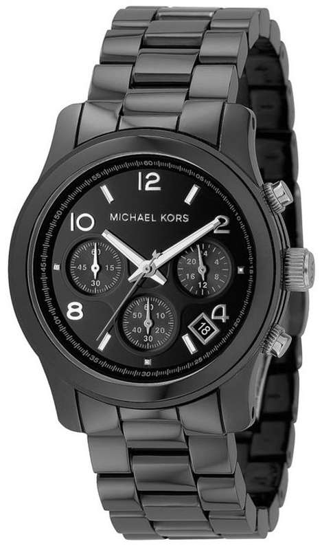 GORGEOUS WATCH*Brand New Ladies Michael Kors Black Ceramic Runway watch**R4999**