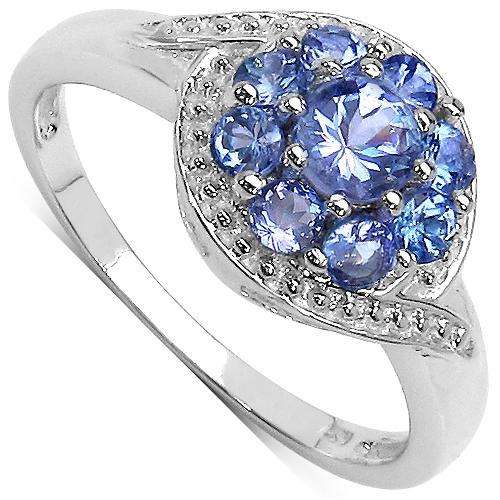 *IN STOCK*Genuine Tanzanite 0.66CT .925 Sterling Silver Ring**GORGEOUS**US SIZE 7