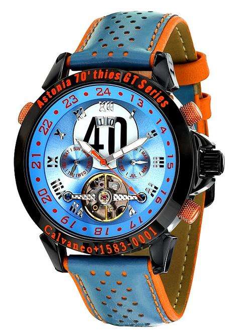 *RARE NEW MODEL LIMITED TO 3000 WORLDWIDE*Calvaneo 1583 Astonia 70s Series Racing watch*Automatic*