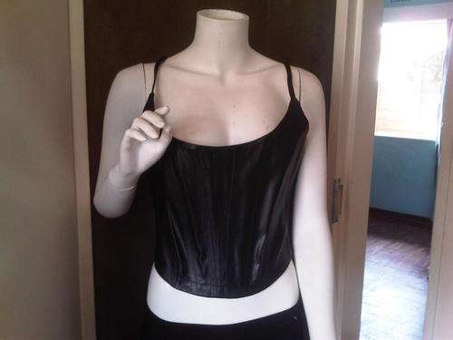 Leather Look Corset