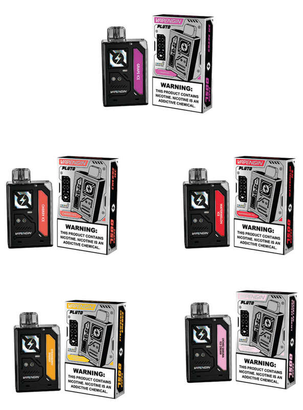 5 x Vapengin 7500 5% Puff Pluto Disposable Vapes POD Device Different Flavours