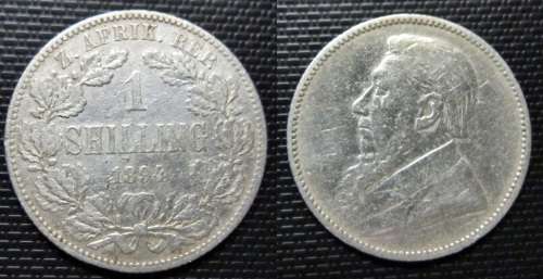 ## 1894 ZAR Silver 1 Shilling ##
