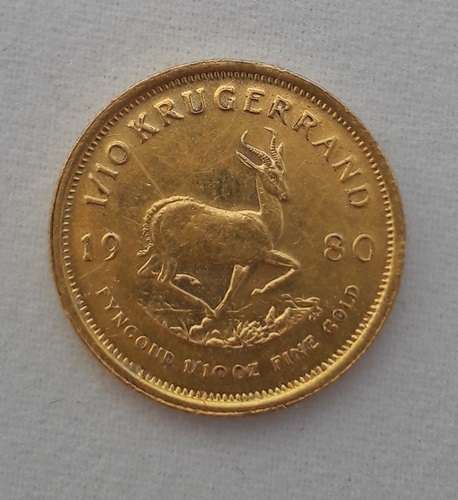 ## 1980 South Africa 1/10 Ounce Kruger Rand ##