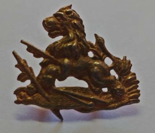 ## Rhodesia B.S.A. Police Brass Collar Badge ##