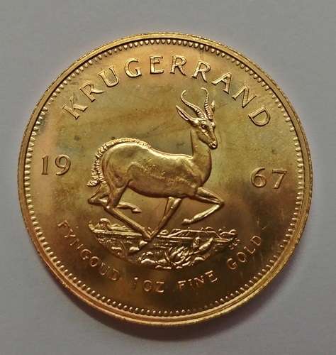 ## Stunning 1st Year of Issue 1967 South Africa 1 Oz Kruger Rand ## Coin has Proof details