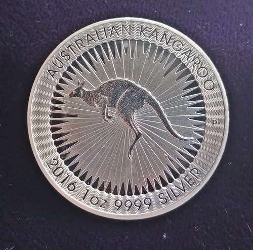 ## 1 Oz AG 999 2016 Australian Kangaroo Silver Bullion Coin ##