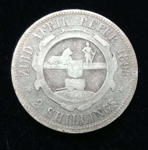 ## Key Date 1893 ZAR Silver 2 Shillings ##