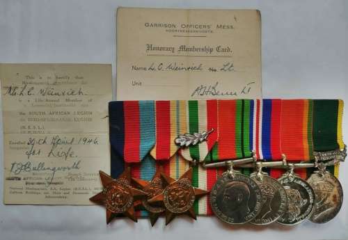 ## WWII Medals to 35339 L.C. Weinrich ** Full Size ** See Description for family links ** ##