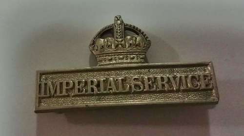 ## Imperial Service Badge - Pin Loop Broken ##
