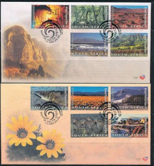 RSA  2001 -  SA NATURAL WONDERS  F/DAY COVERS
