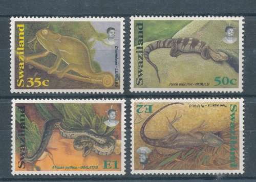 SWAZILAND - REPTILES SET FINE MINT