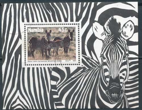 NAMIBIA 1991 - ENDANGERED SPECIES MINI - SHEET FINE POSTALLY USED