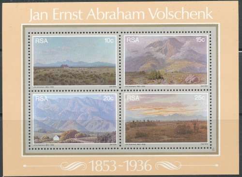 RSA  1978 - JAN ABRAHAM VOLSCHENK  MINI-SHEET  FINE  MINT