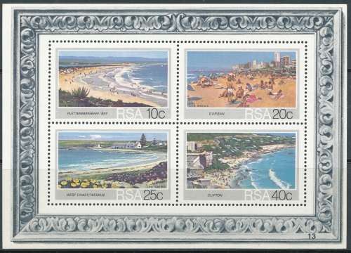 RSA  1983 - TOURISM SA BEACHES MINI-SHEET  FINE  MINT