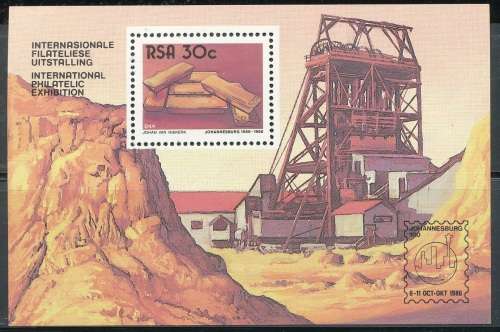 RSA  1986 - GOLDEN CITY  MINI-SHEET  FINE  MINT