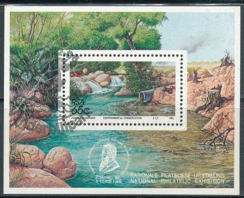 RSA  1992 -  ENVIROMENTAL CONSERVATION  MINI-SHEET  FINE  CTO