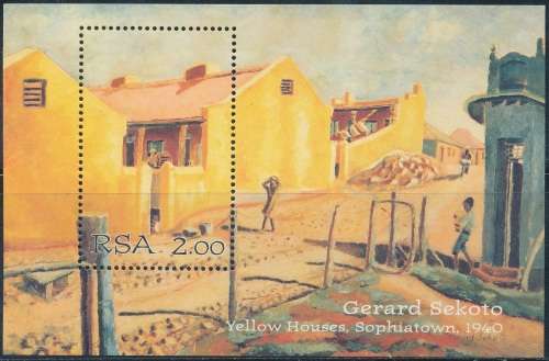RSA  1996 -  GERARD SEKOTO  MINI-SHEET FINE MINT