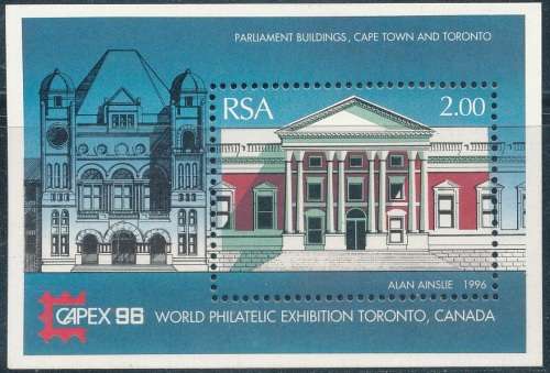 RSA  1996 -  TORONTO STAMP EXHIB  MINI-SHEET FINE MINT