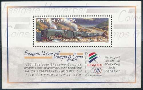 RSA  1997 -   EASTGATE STAMP & COIN  MINI-SHEET FINE MINT