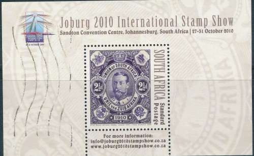 RSA  2009 -  JO-BURG 2010 STAMP SHOW  MINI-SHEET POSTALLY USED