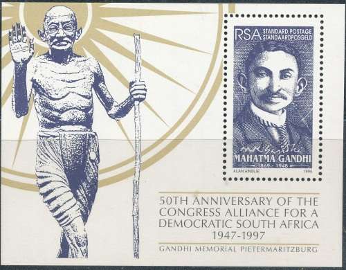 RSA  1997 -  ANNIV OF CONGRESS ALLIANCE  MINI-SHEET FINE MINT