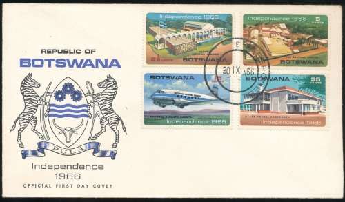 BOTSWANA - 1966   INDEPENDENCE  F/DAY COVER