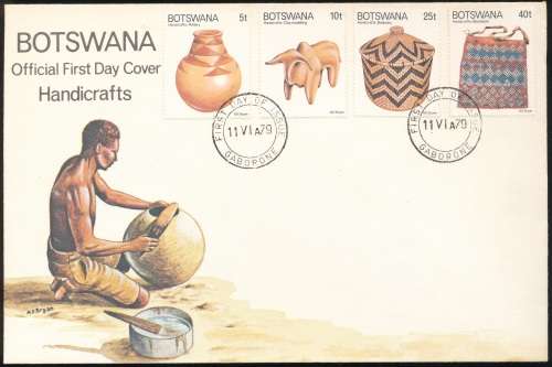 BOTSWANA - 1979  HANDICRAFTS  F/DAY COVER