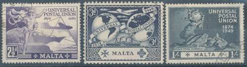 1949  -  MALTA   UPU PART SET  FINE USED
