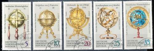 GERMANY DDR  - 1972 Globes  PART  SET - FINE   USED