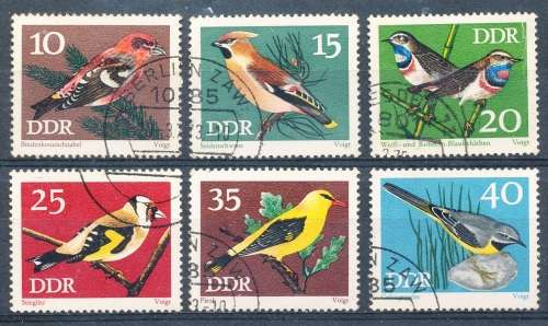 GERMANY DDR  - 1973 Protected Songbirds PART  SET - FINE   USED