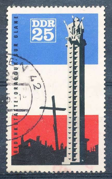 GERMANY DDR  - 1966 In Memorial of Oradour - FINE   USED